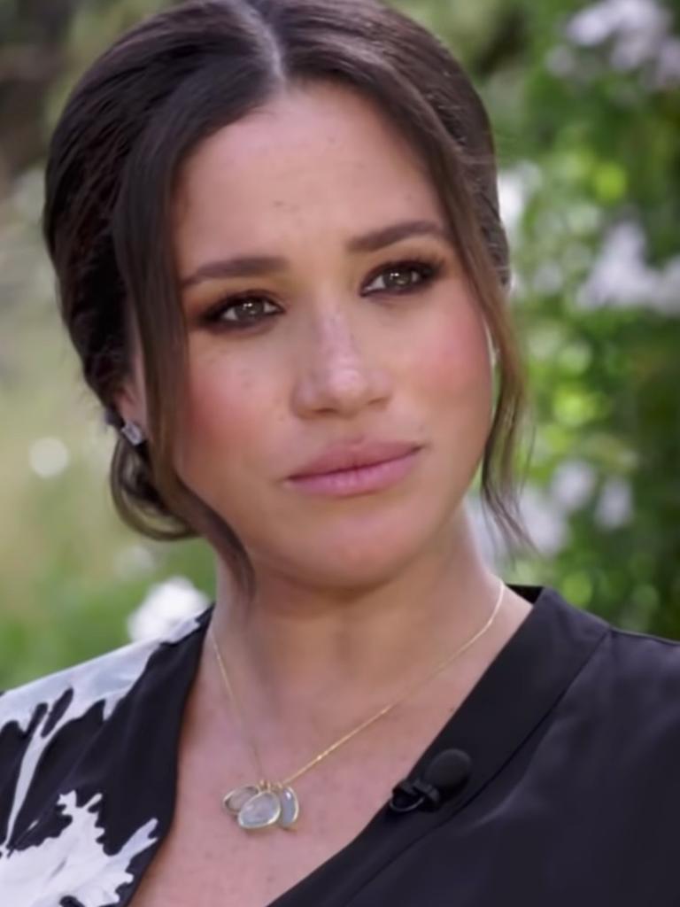 Meghan didn’t say anything during the teaser. Picture: CBS