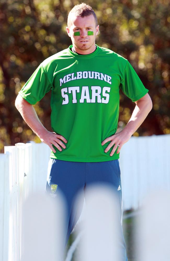 Peter Siddle, pictured in his Melbourne Stars shirt in 2007, has returned to the Stars in 2024.