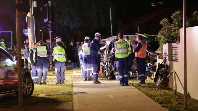 Emergency services at the scene. Picture: Christian Gilles