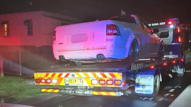 The man’s ute was towed away. Picture: Highway Police Patrol Facebook