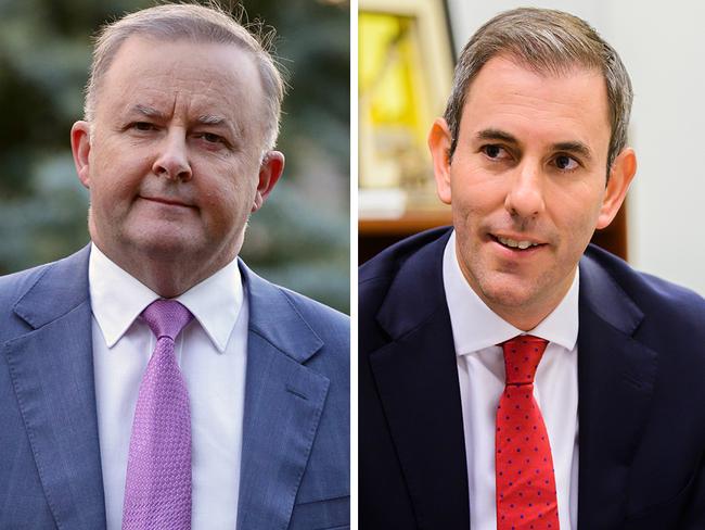 Labor leadership contenders Anthony Albanese (left) and Jim Chalmers.