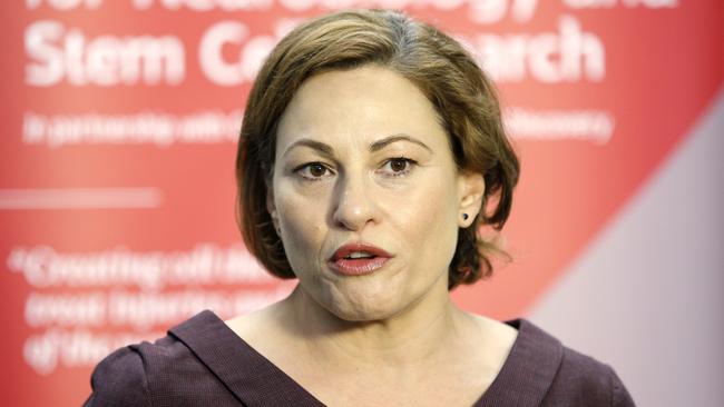 Jackie Trad’s scheduled delivery of this year’s budget on Tuesday has been indefinitely delayed. Picture: Steve Pohlner