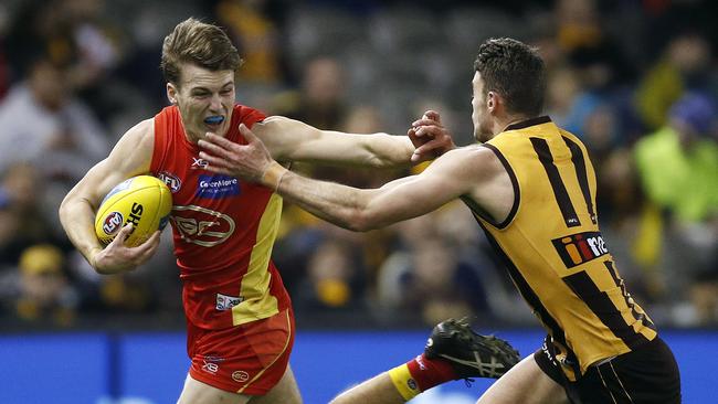 Jack Lukosius in action for the Suns in 2019. Picture: AAP Image/Daniel Pockett