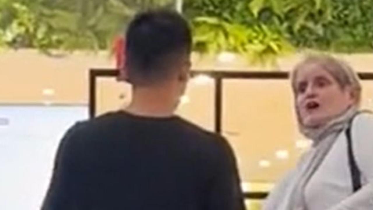 Shocked onlookers were left stunned at a woman's racial outburst at a Coffee Club employee. Picture: Reddit / earthlingjake