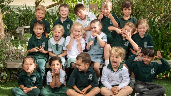 Fyans Park Primary School preps Prep B Back Row: William Austin, Bodhi Gerhan, Jai Bush, Raff Martinelli-Mclean, Teddy Kantianis Middle Row: Agnes Ma, Bobbie Barratt, Audrey Hurry, Emma Bergman, Norman Lonergan, Margot Pike Sitting Row: Summer Wang, Kayra Surty, Liam Singleton, Oscar Walsh, Lian Altabary