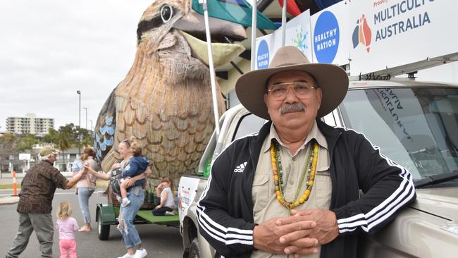 Dr Farvardin Daliri said his trip up the Queensland coast with his larger than life sculptures had brought him nothing but joy in the aftermath of Covid-19.