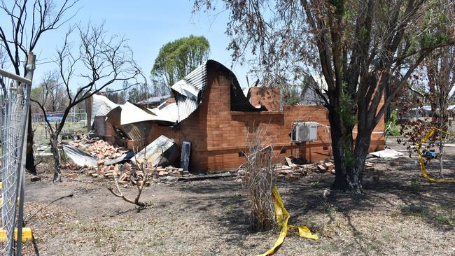 Rappville house site next to the school  waiting for asbestos removal by NSW Public Works.