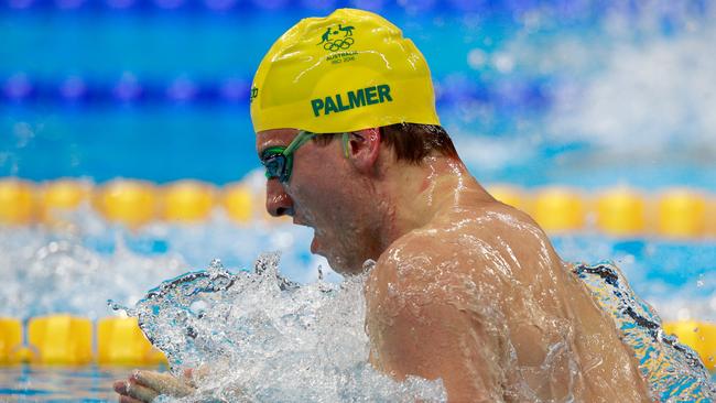 Joshua Palmer of Australia competes in the men's 100m breaststroke on day 1 of the Rio Games.
