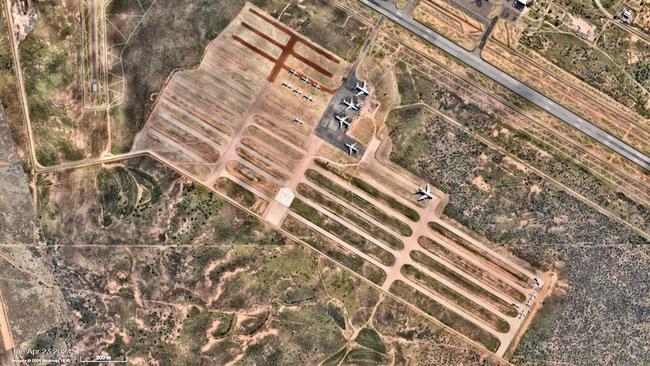 A much different picture of Asia Pacific Aircraft Storage facility in April 2024. Picture: Nearmap