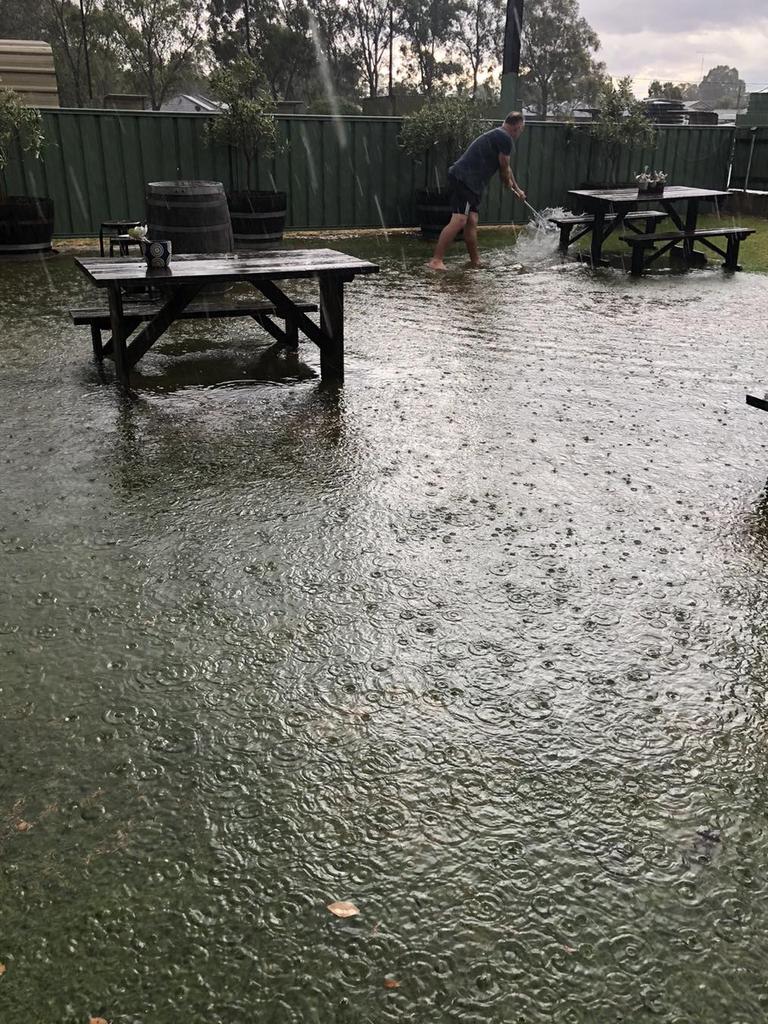 Weather damage at Wild Game Wine, Naracoorte. Picture: Facebook