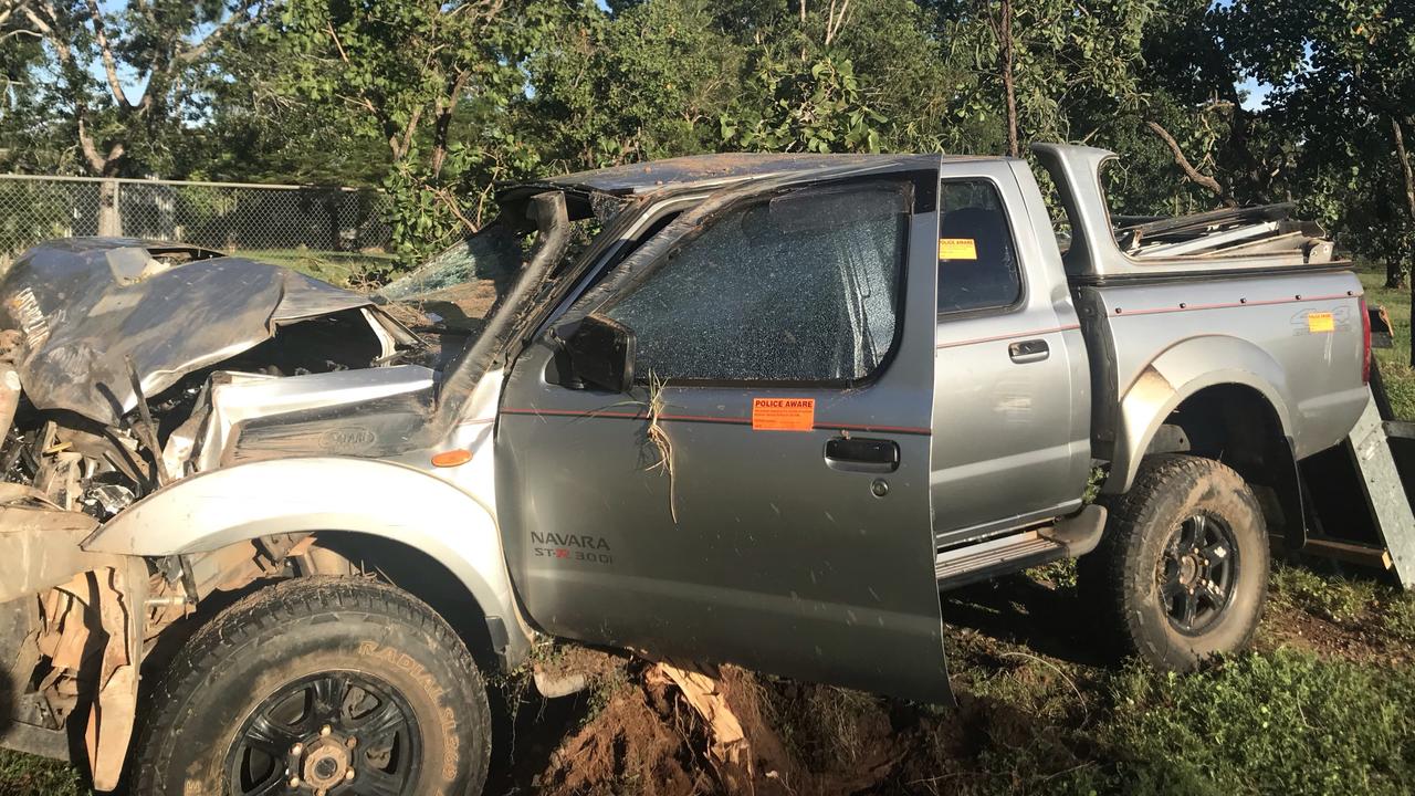 Police are at the scene of a single vehicle crash on the Stuart Hwy at ...