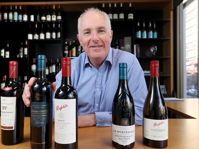 Treasury Wine Estates CEO Michael Clarke at his office in Soutbank, Melbourne. Picture: David Geraghty