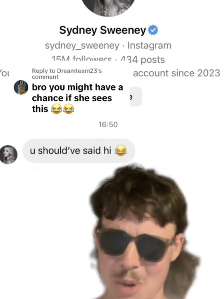 Shepherd later received a message from Sweeney after his TikTok went viral.