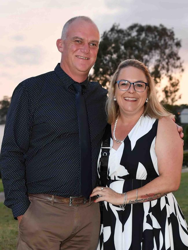 Neville Lowe and Nikki Dossett at the Fraser Coast Business &amp; Tourism Awards in Maryborough. Picture: Patrick Woods.