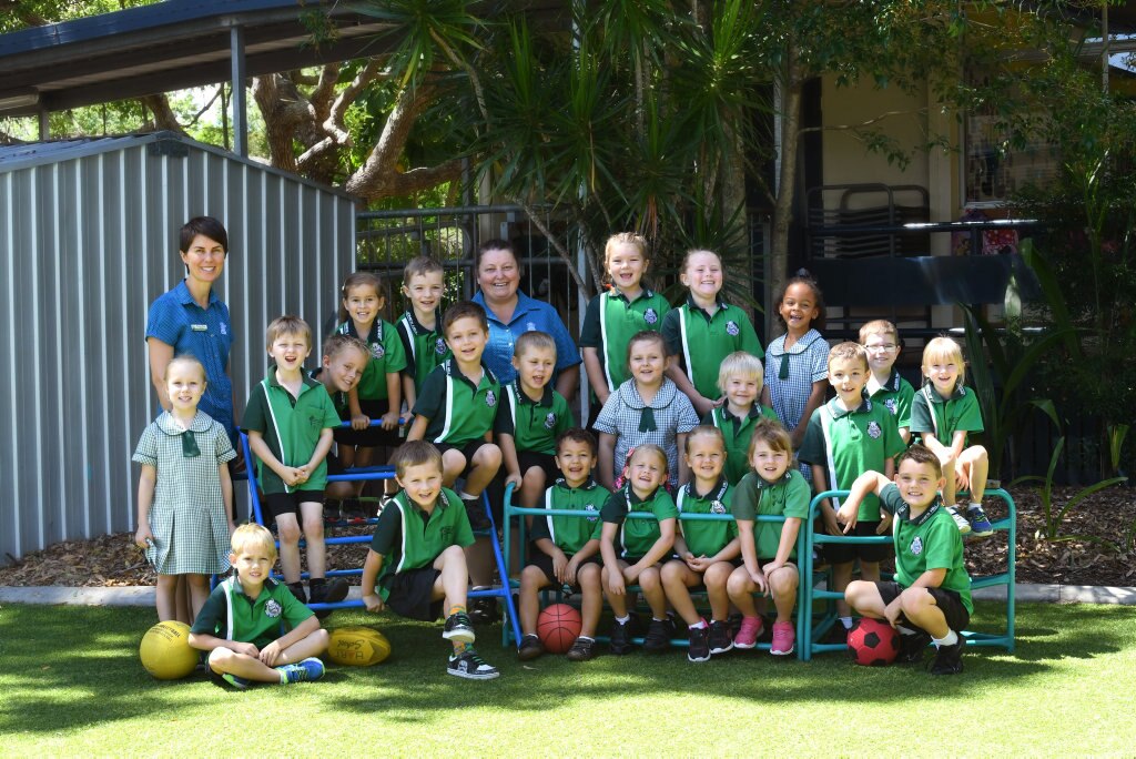 JONES HILL PREP PR: Mrs Renee Ryan, Chayce Macaulay, Grace Harling, Reaghan Dormer, teacher aide Miss Kath Rhodes, Narla Neal, Tahlia Antonio, Shelby Polzin-Adenaike, Chace Carnie, (middle) Hayley Baldwin, Lachlan Trowbridge, Angus Hibble, Chase Kerslake, Raeven Davey, Tyler Myers, Royden Eade, Alana Smyth, (front) Clayton Fletcher, Jaxson Brook, Caleb Kereopa, Hannah Raines, Breanna Roberts, Hannah Tompkins, Riley Dawes, (absent) Dylan Anderson, Ethan Miller. Picture: Renee Albrecht