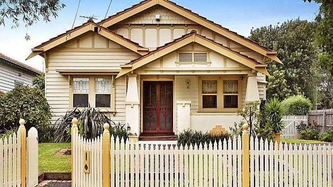 31 Kendall St, Essendon. California bungalow with four-bedrooms and two bathrooms.