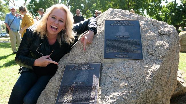 Beccy Cole after being inducted on to the Roll of Renown – one of the highest individual awards in country music.