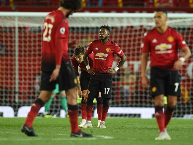 For all the money spent, Manchester United have little to show in recent years. Picture: Oli SCARFF / AFP