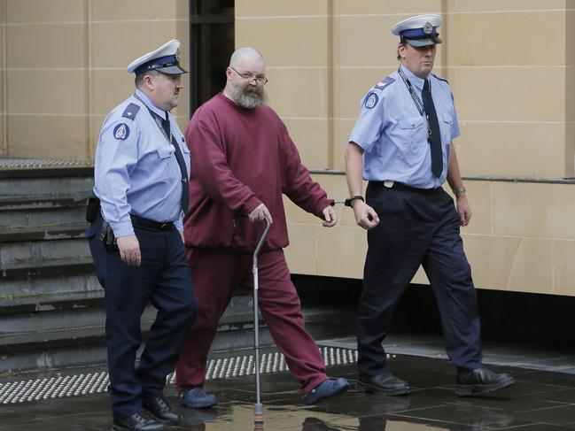 Stewart Barry Russell leaves the Supreme Court in Hobart after appealing a murder charge against him at an incident at Eggs and Bacon Bay, Tasmania. PIC: MATT THOMPSON