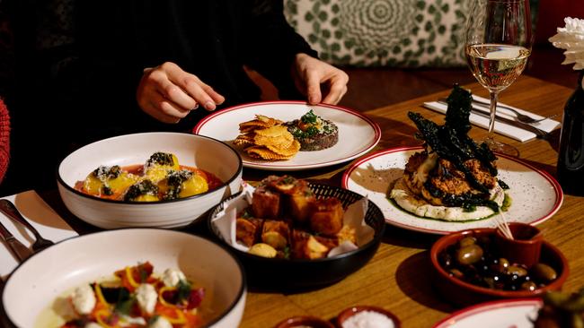 Selection of plates at The Tasting Room at East End Cellars. Picture Morgan Sette