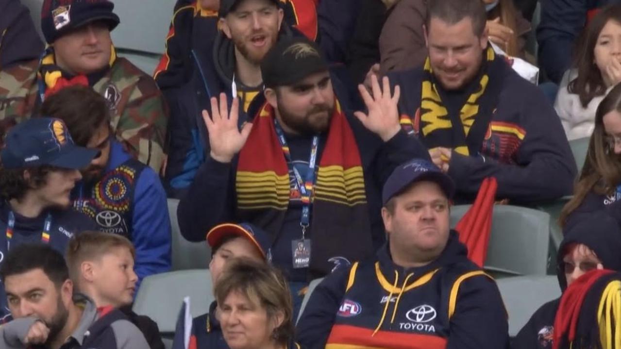 Adelaide Oval spectator's hilarious move.