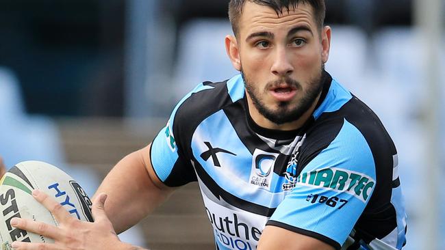 Jack Bird at Cronulla Sharks training. He’s been unlucky to miss out on Origin selection. Picture: Mark Evans