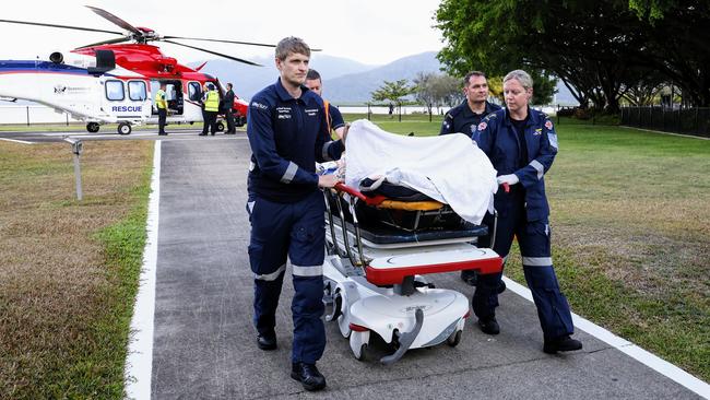 The young man was attacked by a 1.8m shark in Far North Queensland. Picture: Brendan Radke