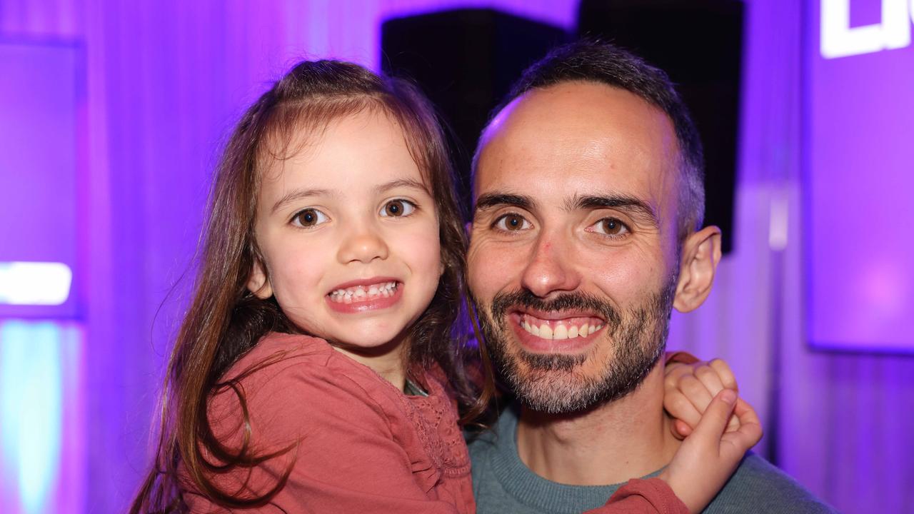 Kiara Marre and Arnaud Marre at the 2024 Gold Coast Marathon welcome function at Crowne Plaza Surfers Paradise for Gold Coast at Large. Picture, Portia Large.