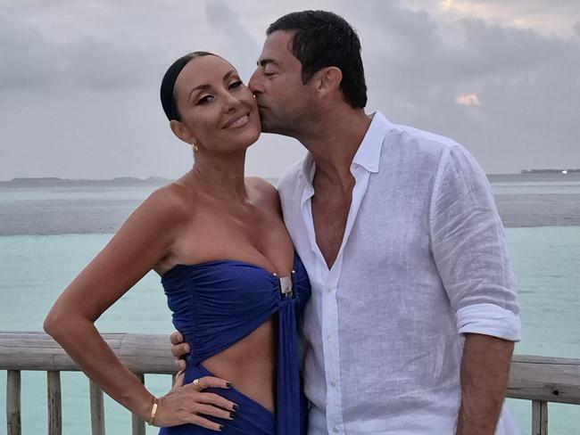 Terry Biviano and husband Anthony Minichiello. Picture: Supplied