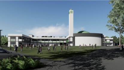 the proposal includes the demolition of the existing dwelling and construction of a three-storey mosque and associated facilities, basement and at-grade car parking and landscaping