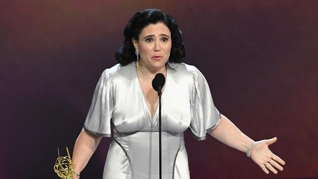 Alex Borstein used her platform to highlight an important issue: Toilet etiquette. Picture: Getty