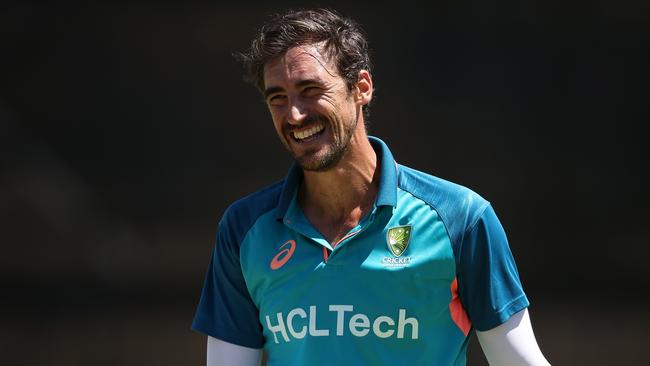 Mitchell Starc looks a certain starter in Perth. (Photo by Paul Kane/Getty Images)