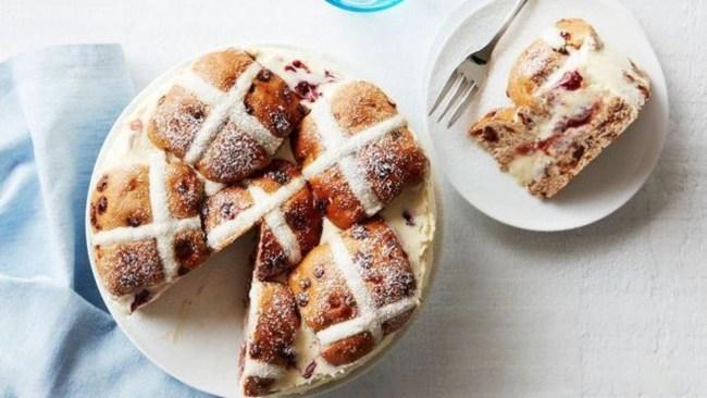 Sweet and delicious, this hot cross bun cheesecake will upgrade your Easter