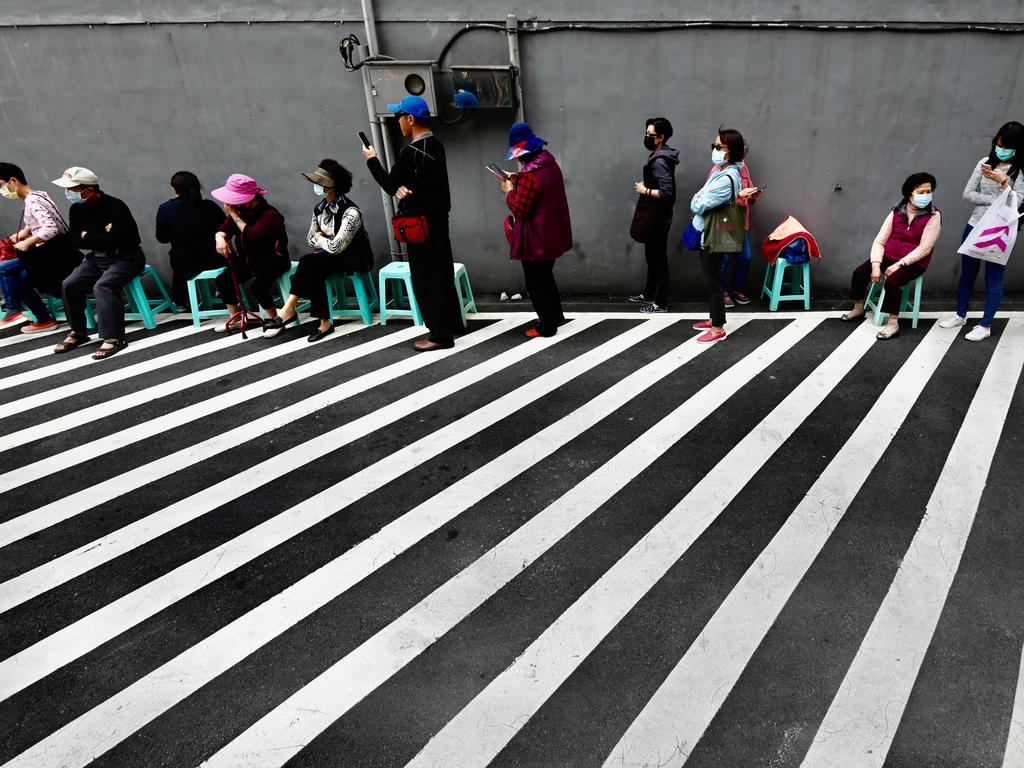 Taiwan has also taken extreme measures to contain the virus. Picture: Sam Yeh / AFP