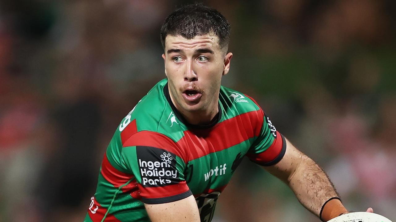 Dean ‘Footy’ Hawkins will return to the Rabbitohs starting side in Round 3, after Lachlann Ilias was dropped. Picture: Getty Images