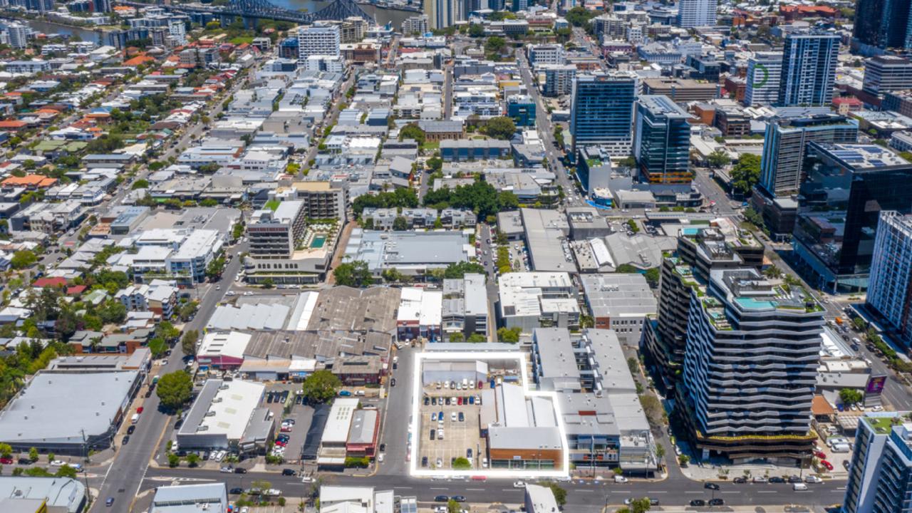 An aerial of 19 Chester St, Newstead.