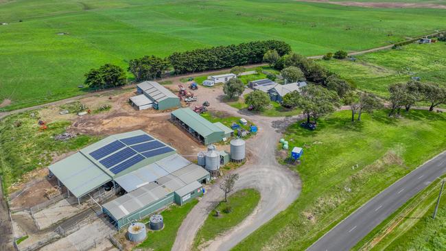 The Sheen’s dairy farm is located about 10km from the Warrnambool township.