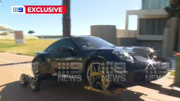 A black Porsche was also confiscated. Picture: 9 News Gold Coast.