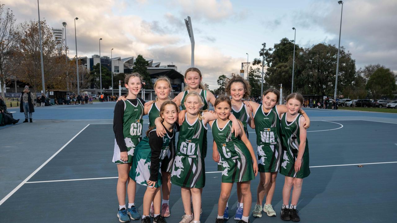 Bell Park White under-11 netball team.