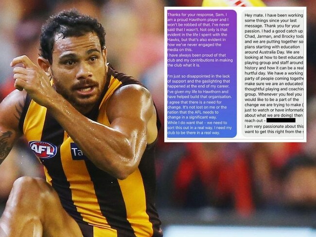 AFL star’s text exposes club’s ‘gaslighting’