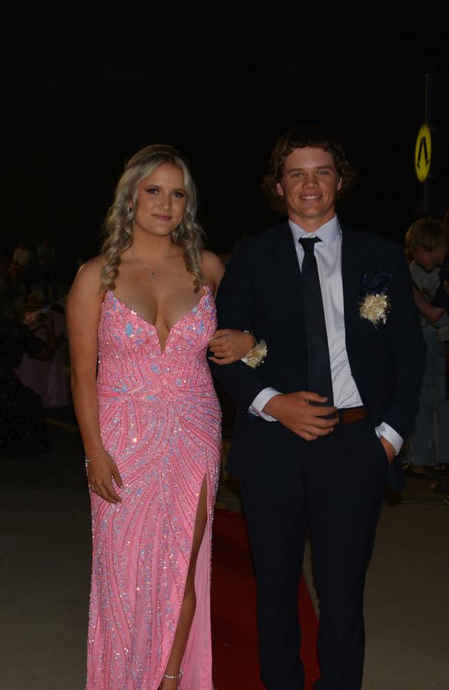 Abby Shorten and Riley Bacon at Assumption College year 12 formal on April 22, 2025. Photo: Jessica Klein