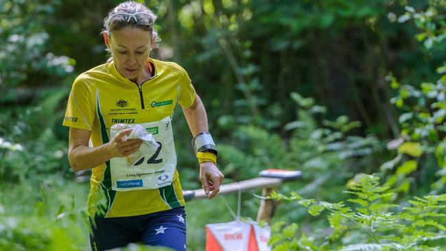 Natasha Key navigates her way around the course at the 2017 World Championships in Estonia