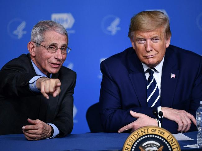 Dr Anthony Fauci led the US’s response to the Covid-19 pandemic. Picture: AFP