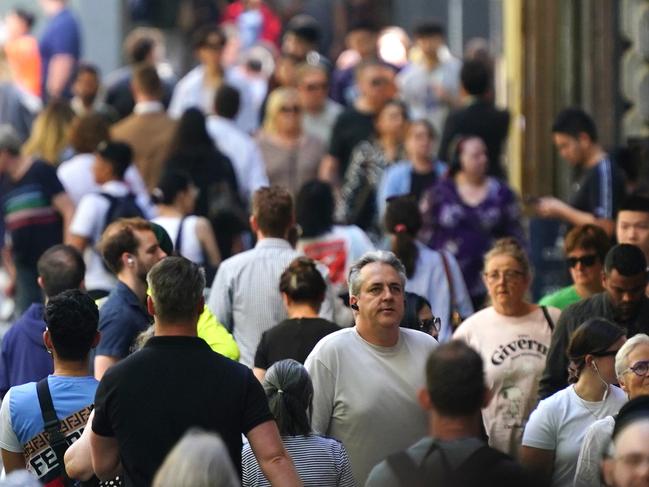 MELBOURNE AUSTRALIA - NewsWire Photos MARCH 8, 2024: Generic photos of people shopping in Melbourne.Picture: NCA NewsWire / Luis Enrique Ascui