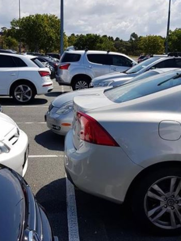 Bad parking at Harbourtown, Gold Coast