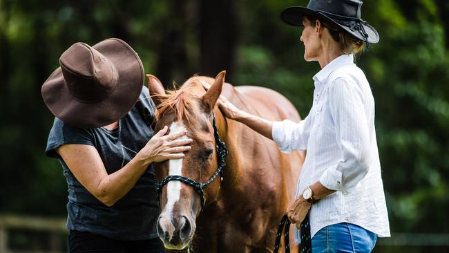 Equine therapy at Gwinganna Lifestyle Retreat.