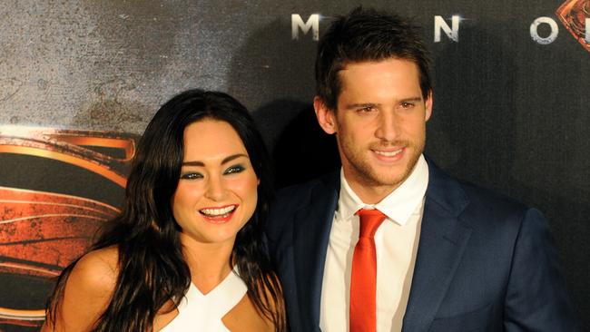 Dan Ewing with his ex-wife Marni Little. Picture: AAP Image/Dan Himbrechts