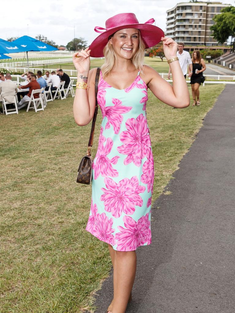 Candice Groves at the Brisbane Racing Club's grand unveiling of the refurbished Guineas Room. Picture: Jared Vethaak