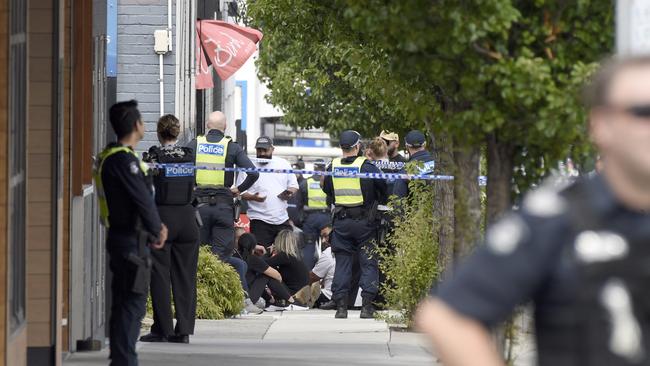 Much of High St was cordoned off by police. Picture: NewsWire / Andrew Henshaw