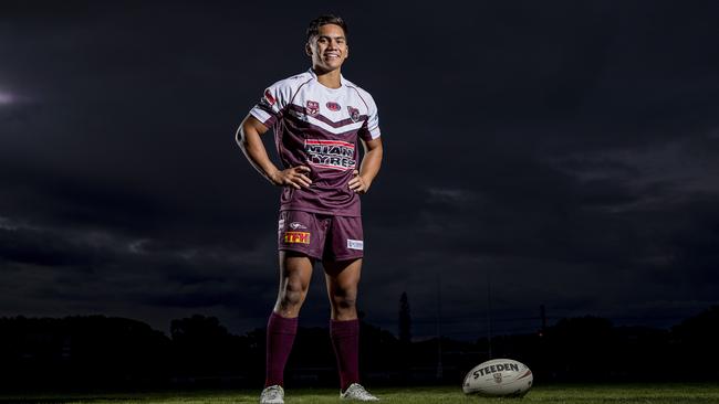 Burleigh Bears rising star Taine Tuaupiki. Picture: Jerad Williams